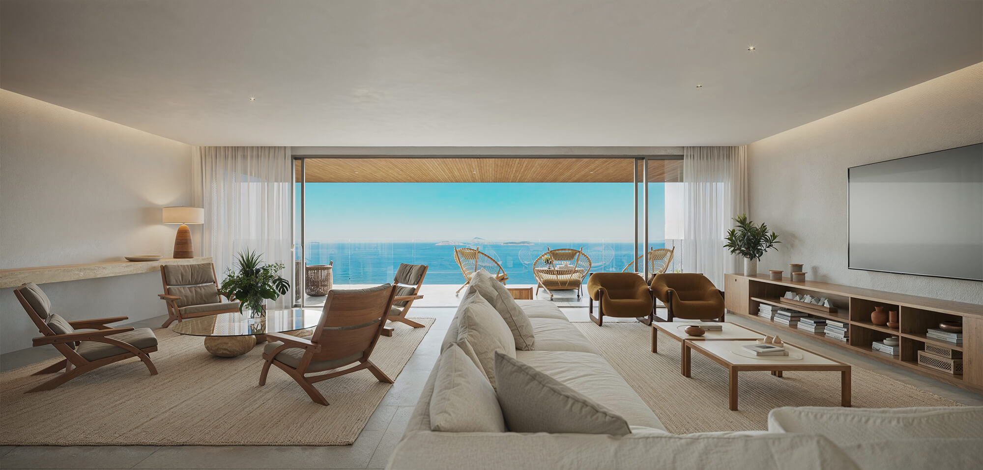 Living integrado do Vie Ipanema