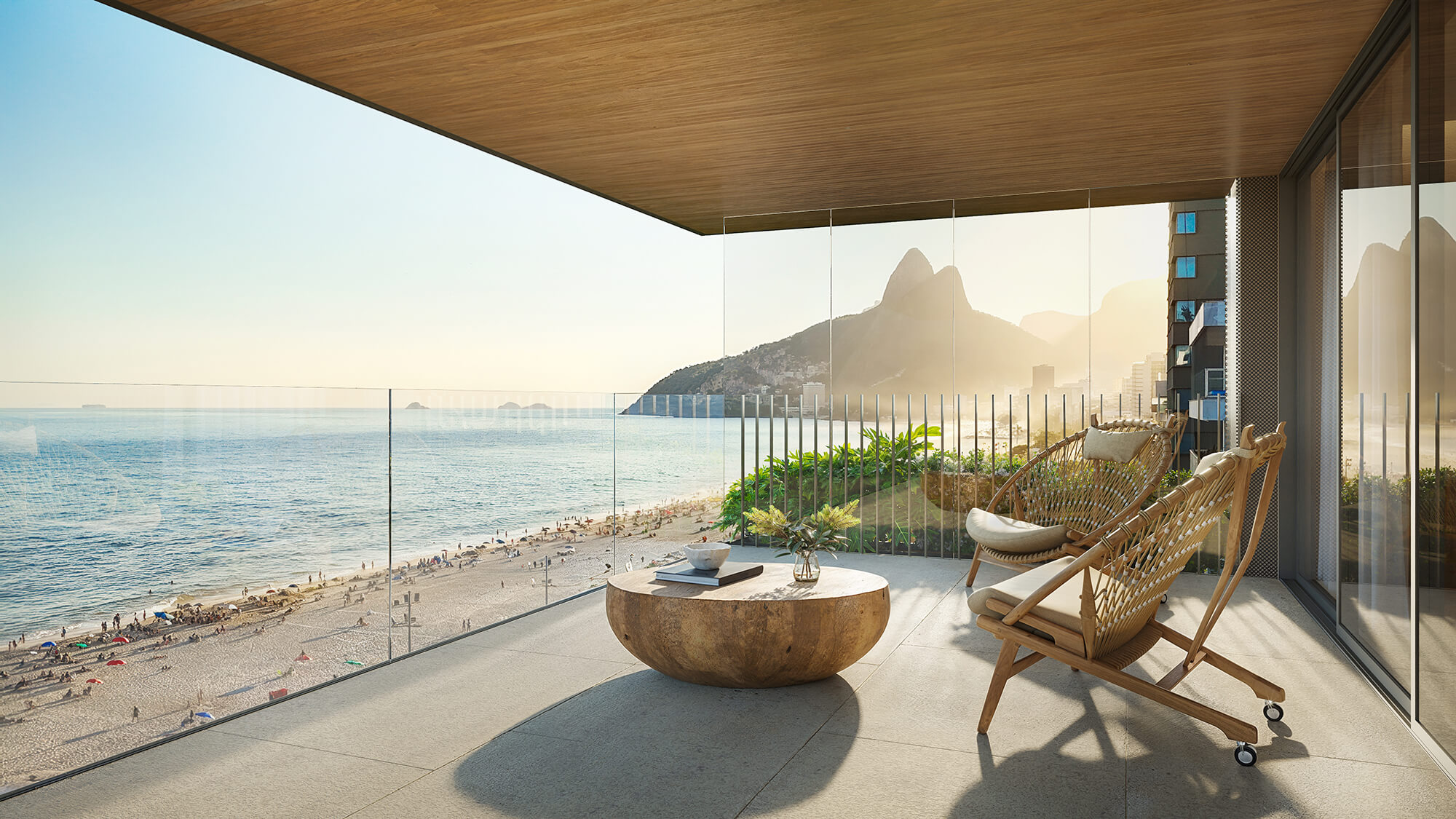 Condomínio Vie Ipanema – suíte master com varanda
